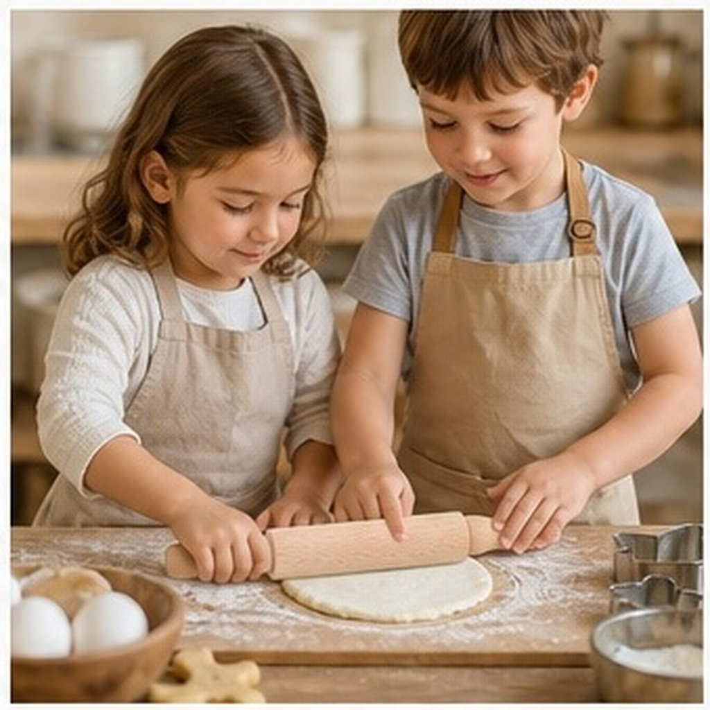 Kitchen Roller Baking - شوبك خشبي 23 سم، شوبك صغير