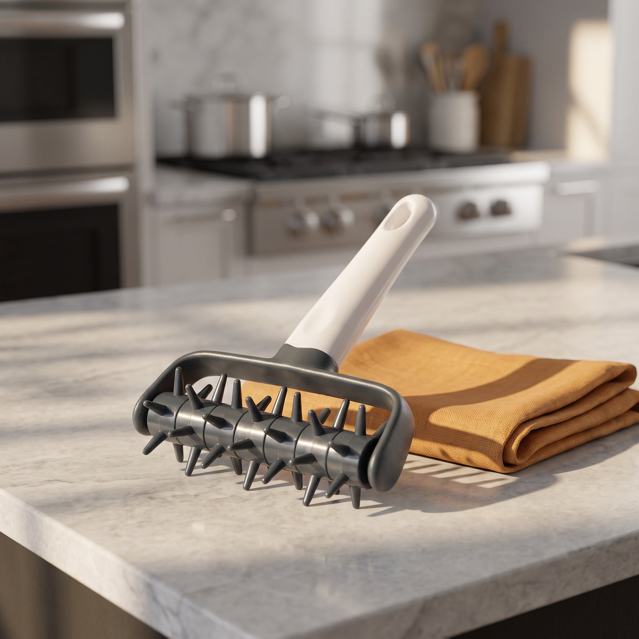 Kitchen Roller Baking - أداة ثقب البيتزا البلاستيكية، أداة فرد