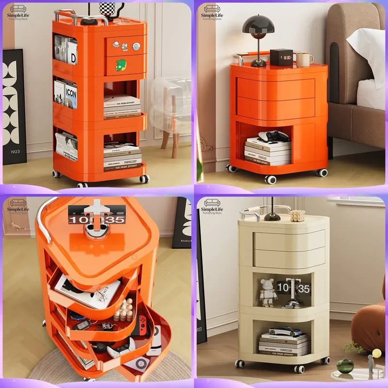 Kitchen Baking Cart - عربة مطبخ متحركة بعجلات، عربة تخزين