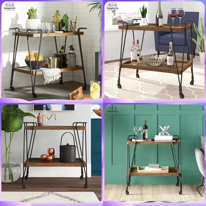Kitchen Baking Cart - عربة مطبخ بعجلات، عربة متحركة للطهي
