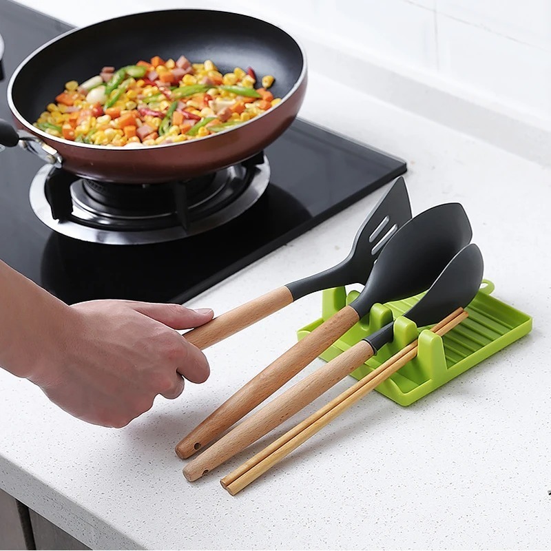 حامل ملعقة بلاستيكية رف تخزين  - مراجعة Kitchen Baking Rack وسعره
