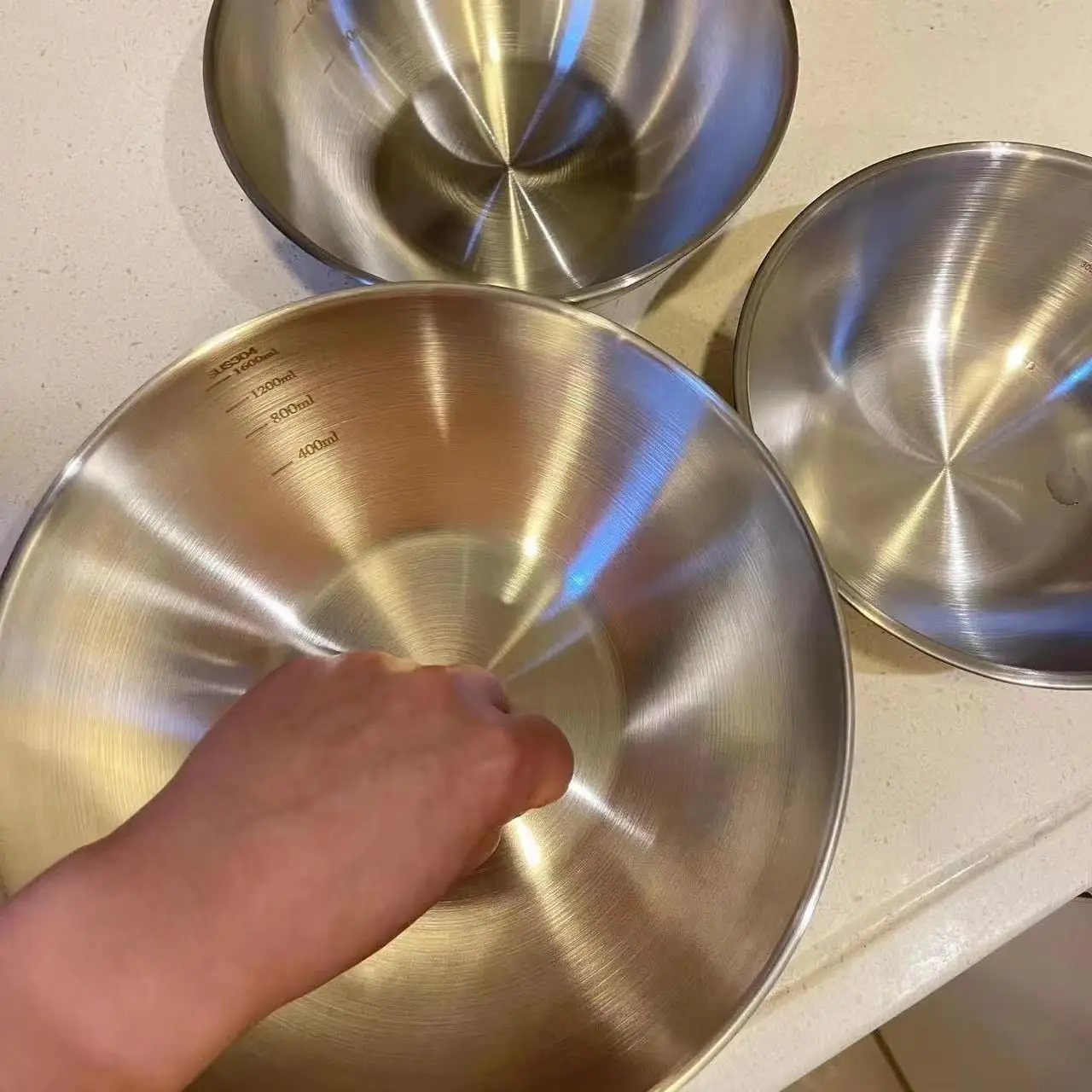 طقم أوعية ستانلس ستيل 1-3 قطع  - مراجعة Baking Kitchen Set وسعره