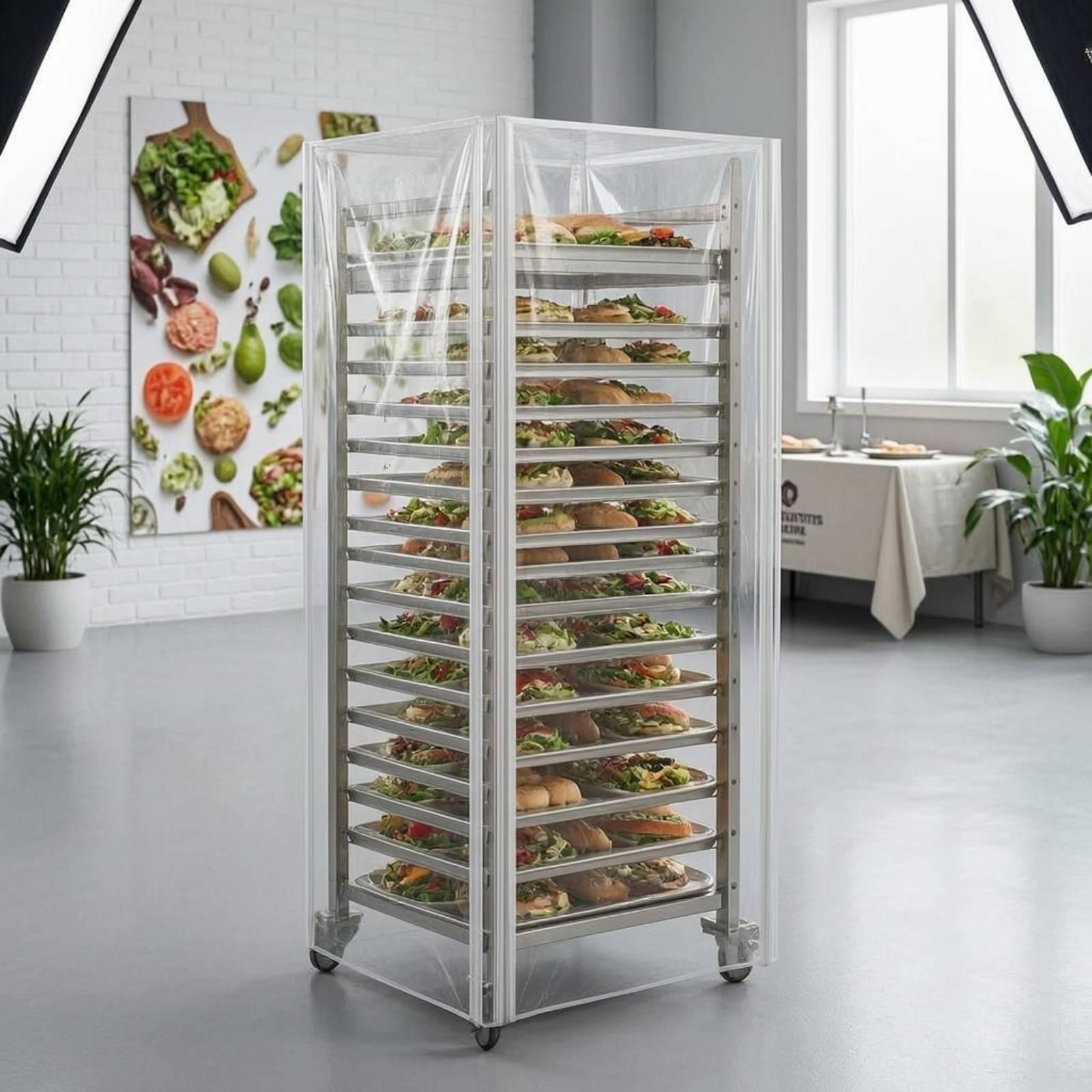 غطاء شفاف طويل لرف صينية الخبز - مراجعة Kitchen Baking Cart وسعره